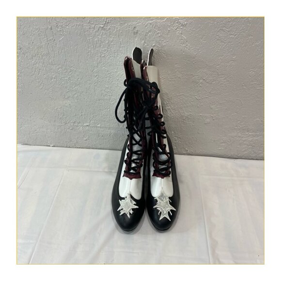 SHIPS FREE Rare Hot Topic Lace Up Funtasma Vintage Boots, Size 6, - Picture 7 of 9